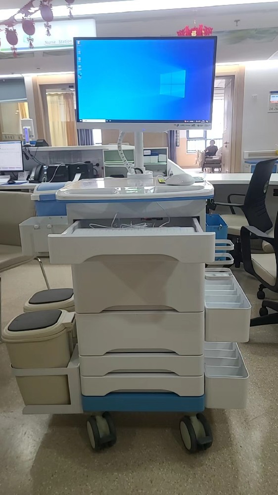 蚌埠某医院安装移动护理工作站案例